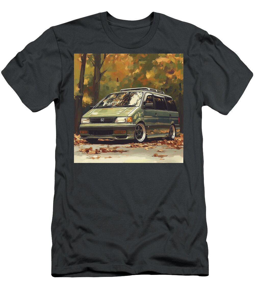 Autumn Car Vintage Vehicle Honda Odyssey 1994 Japan Minivan Jdm Car Green Sedan Grayson Sheppard T-Shirt