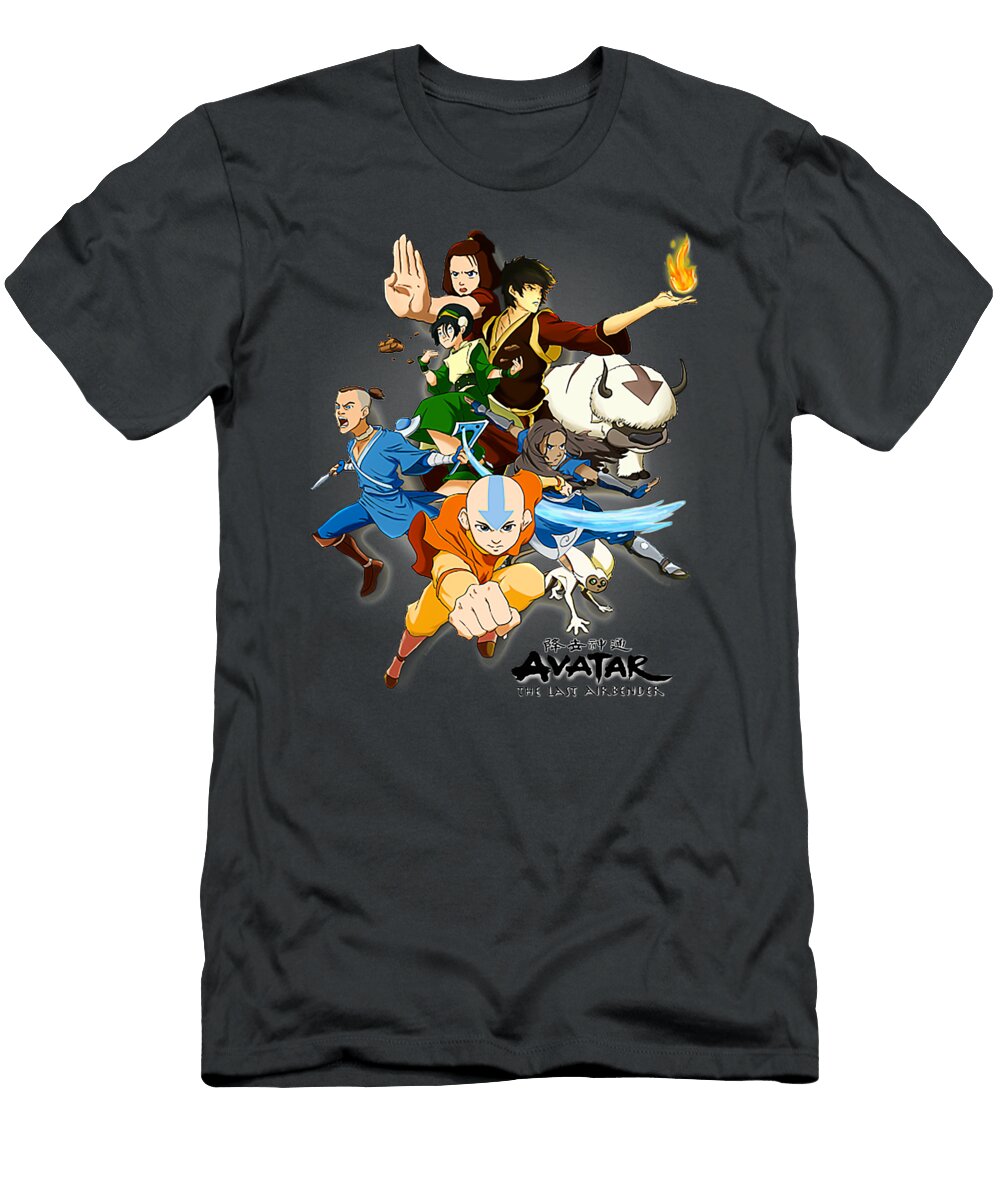 Avatar the Last Airbender the Gaang Morgan Clarke T-Shirt