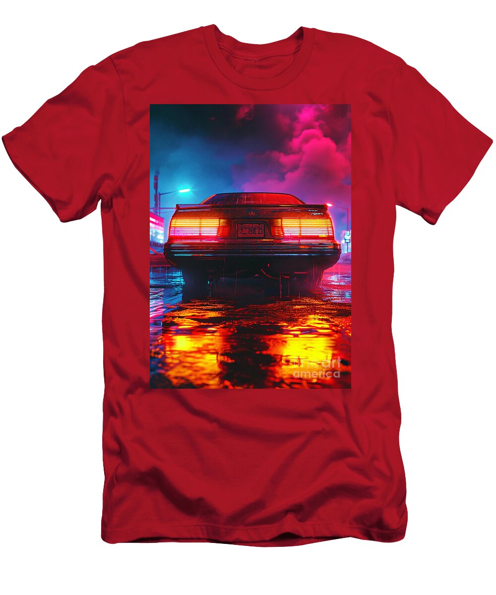 Back View of Acura Tsx Sedan Car Clark Leffler T-Shirt