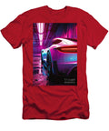 Back View of Tesla Roadster Car Clark Leffler T-Shirt