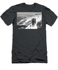 Bald Mountain Expert Slopes Black and White Adam Jewell T-Shirt
