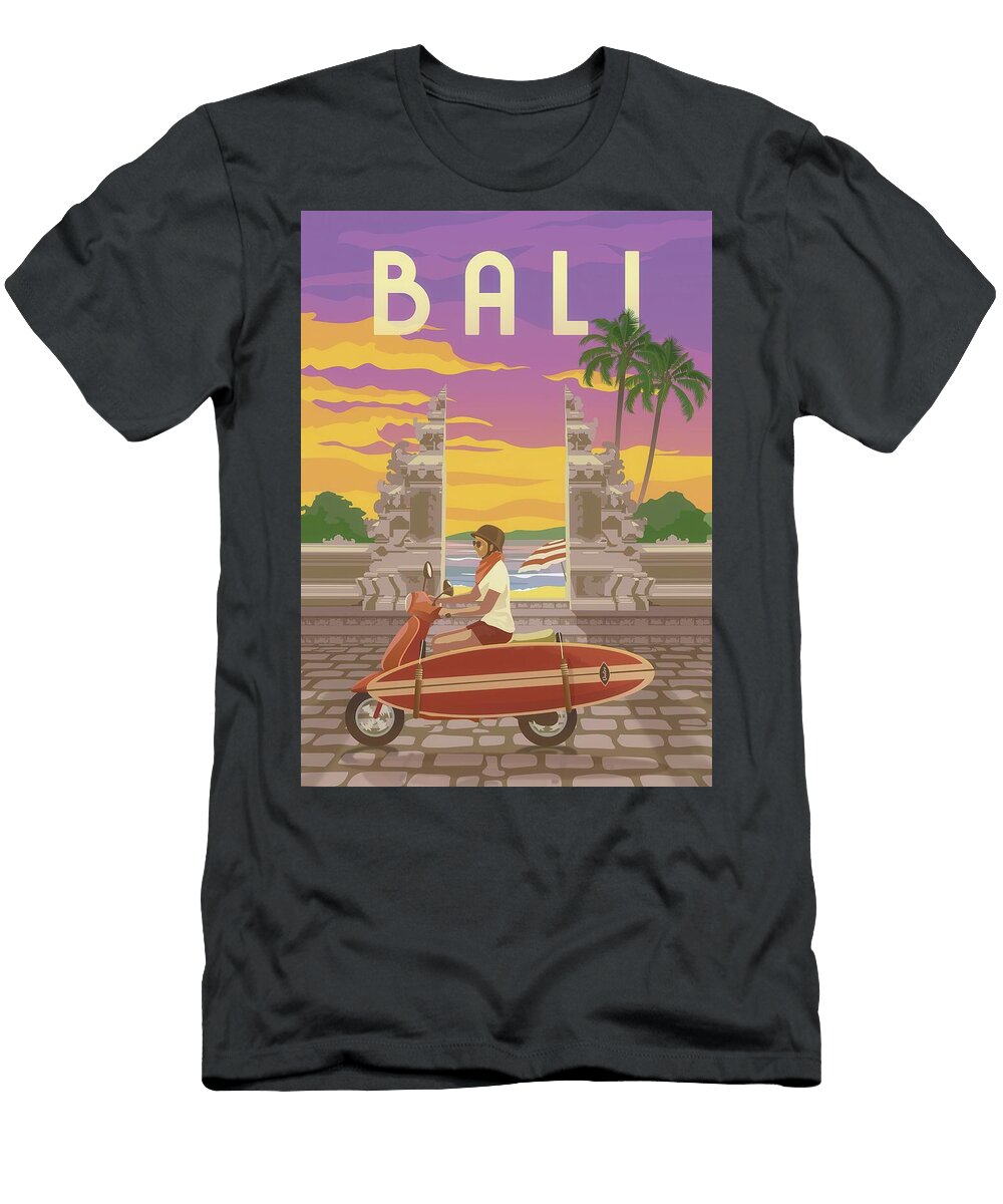 Bali Travel Poster Bali Travel Poster Art Print T-Shirt