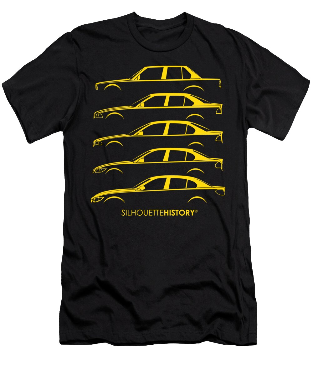 Bavarian Three Sedan Silhouettehistory Balazs Iker T-Shirt