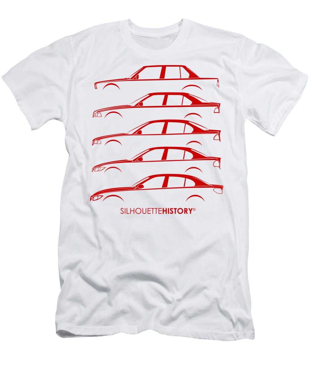 Bavarian Three Sedan Silhouettehistory Gabor Vida T-Shirt