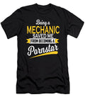 Being a Mechanic Saved Me Funny Gift Dusan Vrdelja T-Shirt