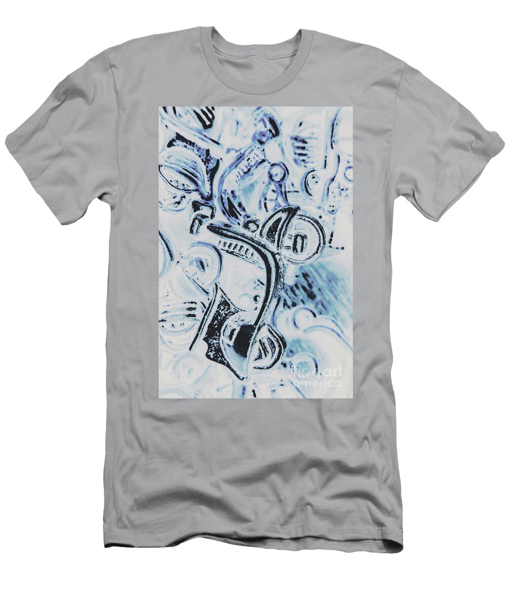 Bikes and Blue Cities Jorgo Photography Wall Art Gallery T-Shirt