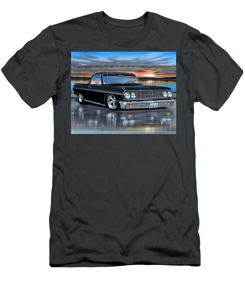 Black 1964 Chevy El Camino Parry Johnson T-Shirt