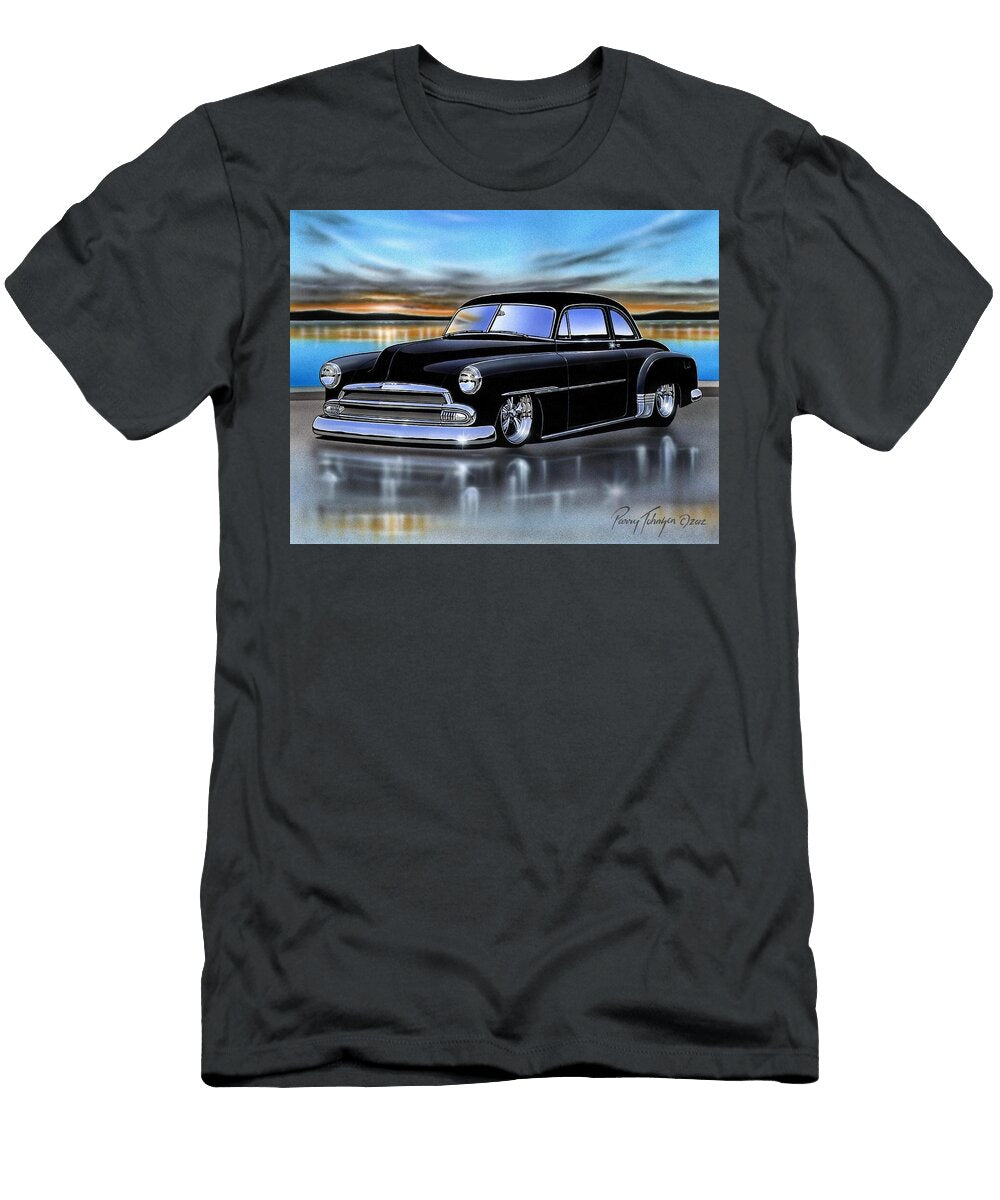Black 51 Chevy Coupe Parry Johnson T-Shirt