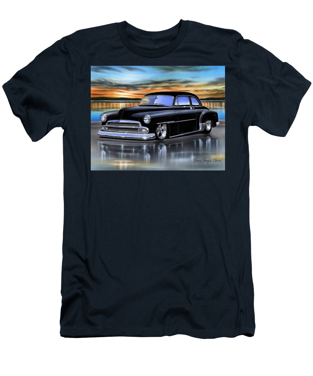 Black 51 Chevy Sedan Parry Johnson T-Shirt
