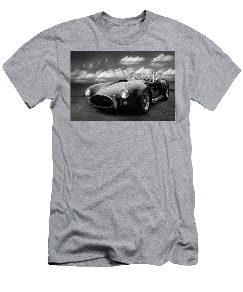 Black and White Cobra Car Photography Classic Cars Collection Wall Art Prints T-Shirt