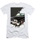 Black Classic Ford Fairlane Car Illustration Speed and Style Lowell Harann T-Shirt