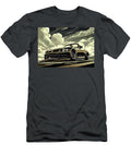 Black Convertible Sports Honda S2000 Car Illustration with Clouds Destiney Sullivan T-Shirt