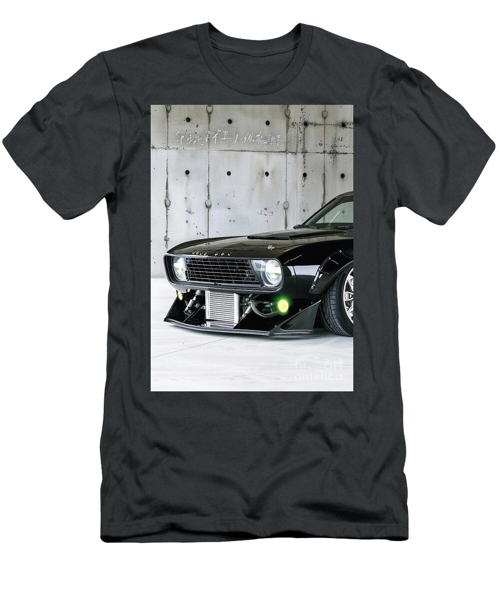 Black Custom Ford Maverick Car with Aggressive Front End Lowell Harann T-Shirt
