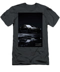 Black Luxury Sedan on Wet Asphalt BMW M5 Competition Car Photography Clark Leffler T-Shirt