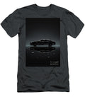 Black Luxury Sedan Reflection on Wet Asphalt Automotive Photography Clark Leffler T-Shirt