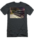 Black Minivan Plugin Hybrid Vehicle Charging At a Station At Nig Felix Mizioznikov T-Shirt