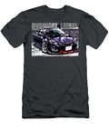 Black Sedan with Custom Wheels Urban Car Illustration Destiney Sullivan T-Shirt