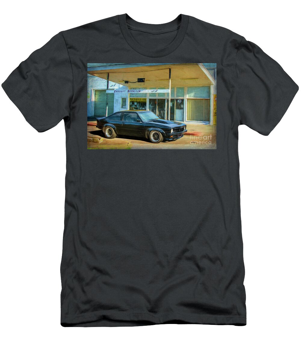 Black Torana Ss Hatchback At Cootamundra Auto Port Stuart Row T-Shirt