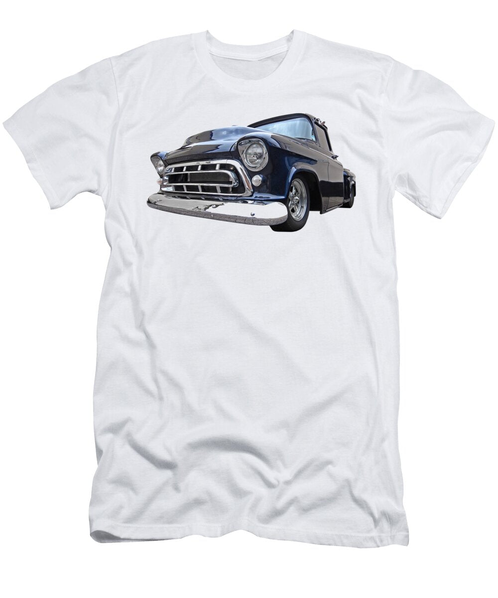 Blue 57 Stepside Chevy Gill Billington T-Shirt