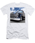 Blue 57 Stepside Chevy Square Gill Billington T-Shirt