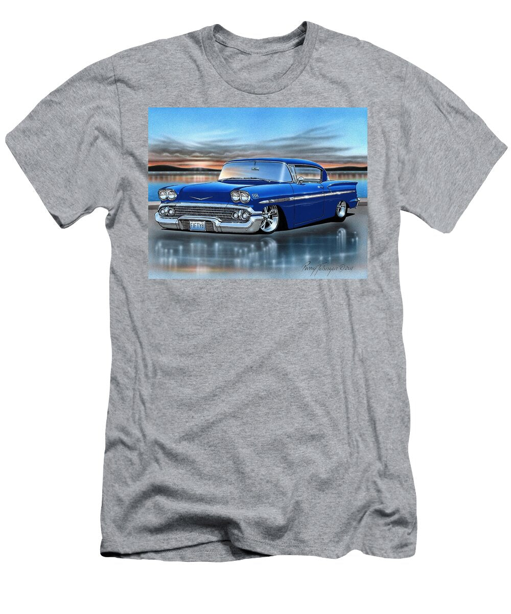 Blue 58 Impala Hardtop Parry Johnson T-Shirt
