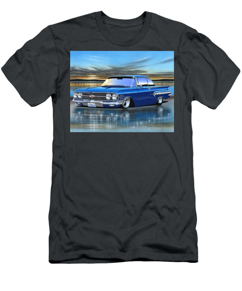Blue 60 Impala Hardtop Parry Johnson T-Shirt