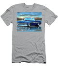 Blue and White 66 Chevy C10 Fleetside Parry Johnson T-Shirt