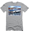 Blue and White 72 Chevy C10 Fleetside Parry Johnson T-Shirt