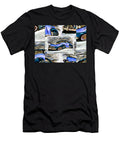 Blue Car Abstract Collage Art Poster Ronald Mills T-Shirt
