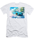 Blue Car Drifting on Mountain Road Subaru Impreza 2023 Sedan Mountain Road Sporty Car Azure Racing C Hollie Love T-Shirt