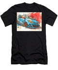 Blue Car in Watercolor Splash Car Illustration Toyota Yaris 2006 Hatchback Artistic Design Vibrant B Hollie Love T-Shirt