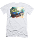 Blue Ford Ford Fusion 2020 Sedan Modern Car Ford Fusion Art Print Hollie Love T-Shirt