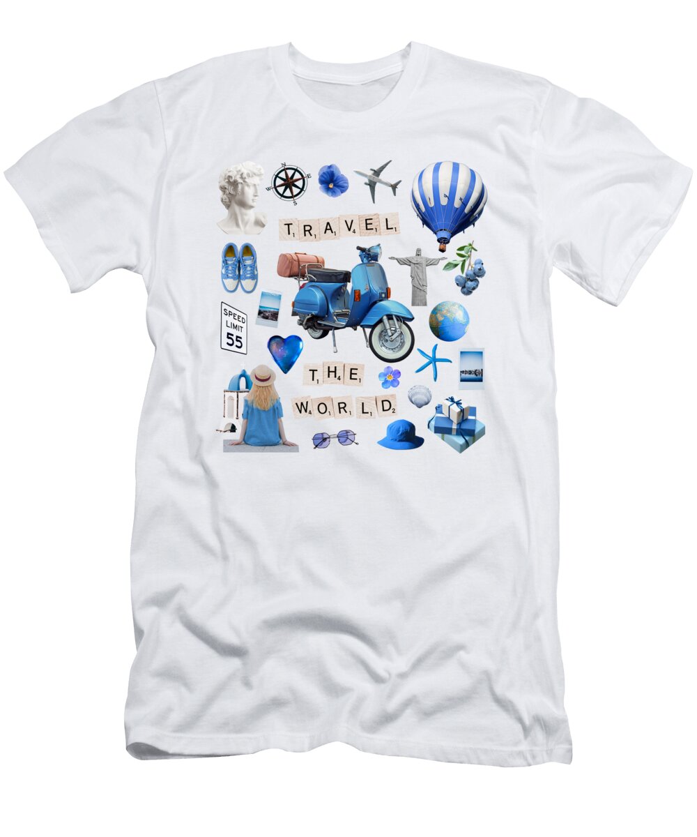Blue Pop Art Me T-Shirt