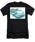 Blue Toyota Prius Illustration Modern Vehicle Toyota Prius 2010 Hatchback Watercolor Car Teal Waterc Hollie Love T-Shirt