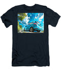 Blue Vehicle Ford C Max Hybrid 2013 Hatchback Summer Car Vibrant Blue Car Under Sunny Sky Hollie Love T-Shirt