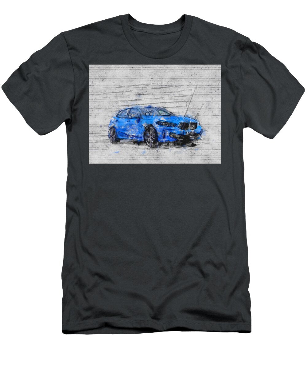 BMW 1 2020 M135i Xdrive Blue Hatchback Exterior New M1 German Cars Ashtyn Treutel T-Shirt