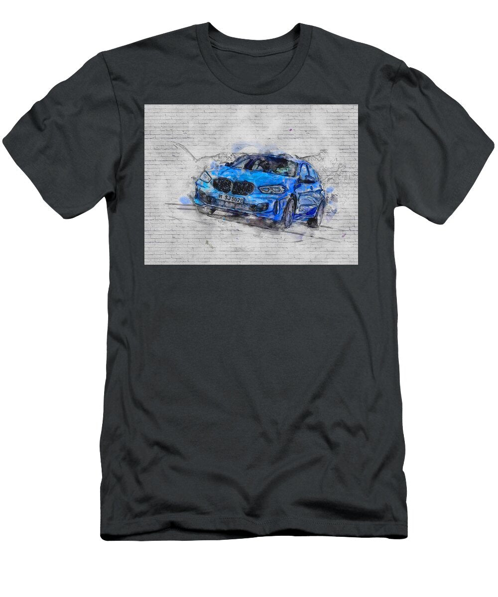 BMW 1 Series 2020 M135i Exterior Blue Hatchback New M1 German Cars Ashtyn Treutel T-Shirt