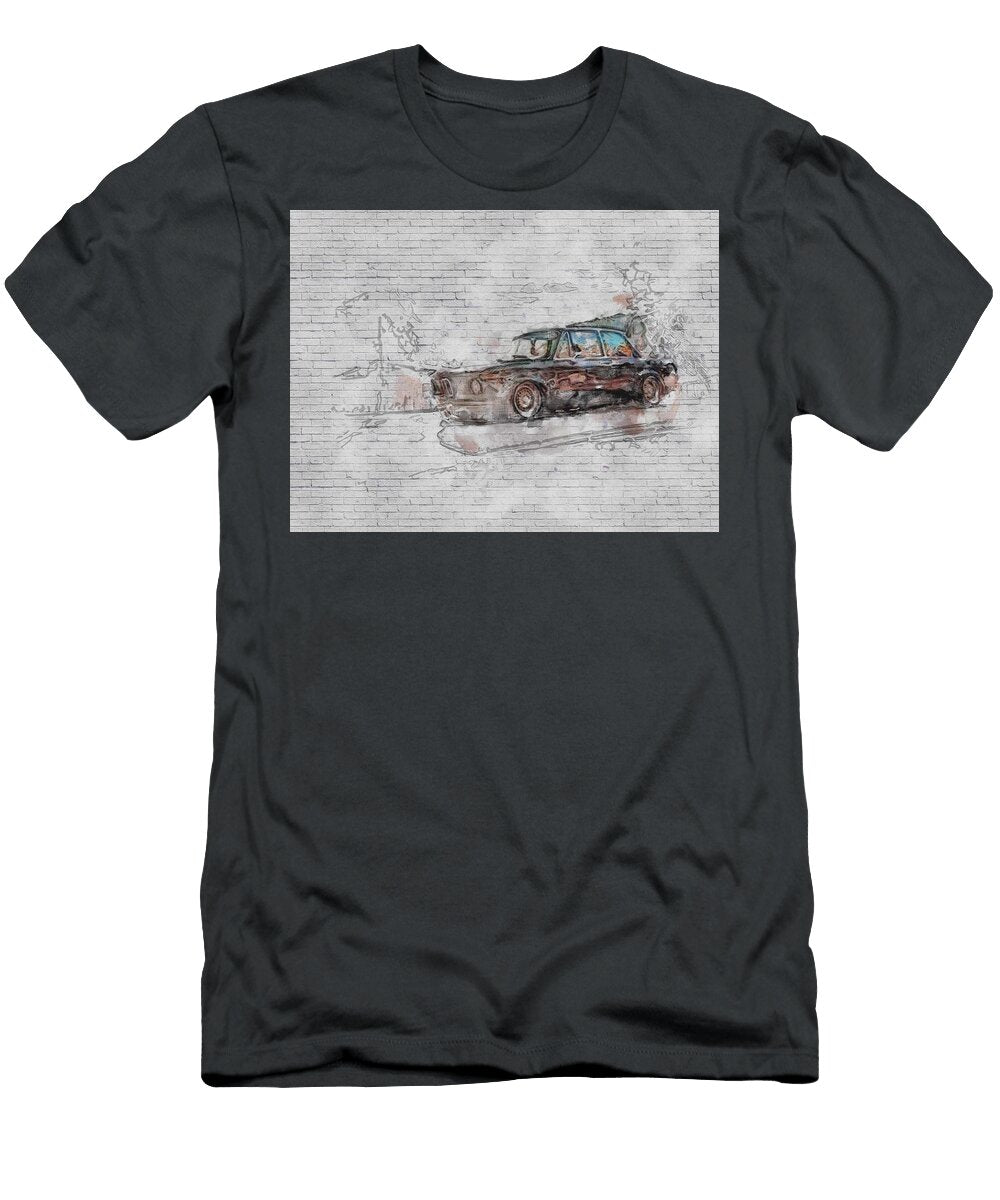 BMW 2002 E10 Black Retro Coupe 2002ti Lowrider German Cars Ashtyn Treutel T-Shirt