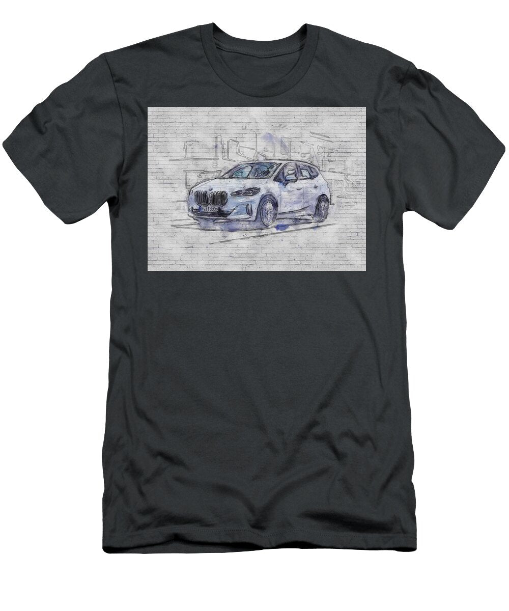 BMW 223i Active Tourer Motion Blur 2021 Cars U06 German Minivans Ashtyn Treutel T-Shirt