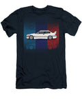BMW 3 Series E36 M3 Coupe Lightweight White with Checkered Flag Monkey Chrisis on Mars T-Shirt