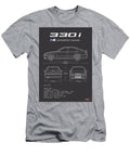 BMW 330i E46 Serie 3 Sedan Blueprint Interlakes Interlakes T-Shirt