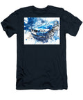 BMW 5 Series Gt 2010 Hatchback Luxury Car Abstract Design Abstract Blue Car Design Hollie Love T-Shirt