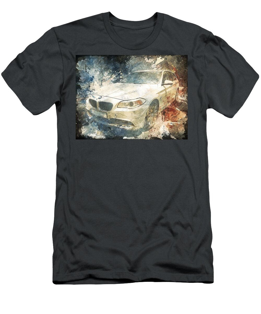 BMW 5 Series Gt 2010 Hatchback Luxury Car Vintage Art BMW Sedan Vintage Art Hollie Love T-Shirt