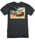BMW 5 Series Gt 2010 Hatchback Urban Scene Orange Car Orange Car in Urban Setting Hollie Love T-Shirt