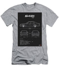 BMW 540i E34 Sedan Serie 5 Blueprint Interlakes Interlakes T-Shirt