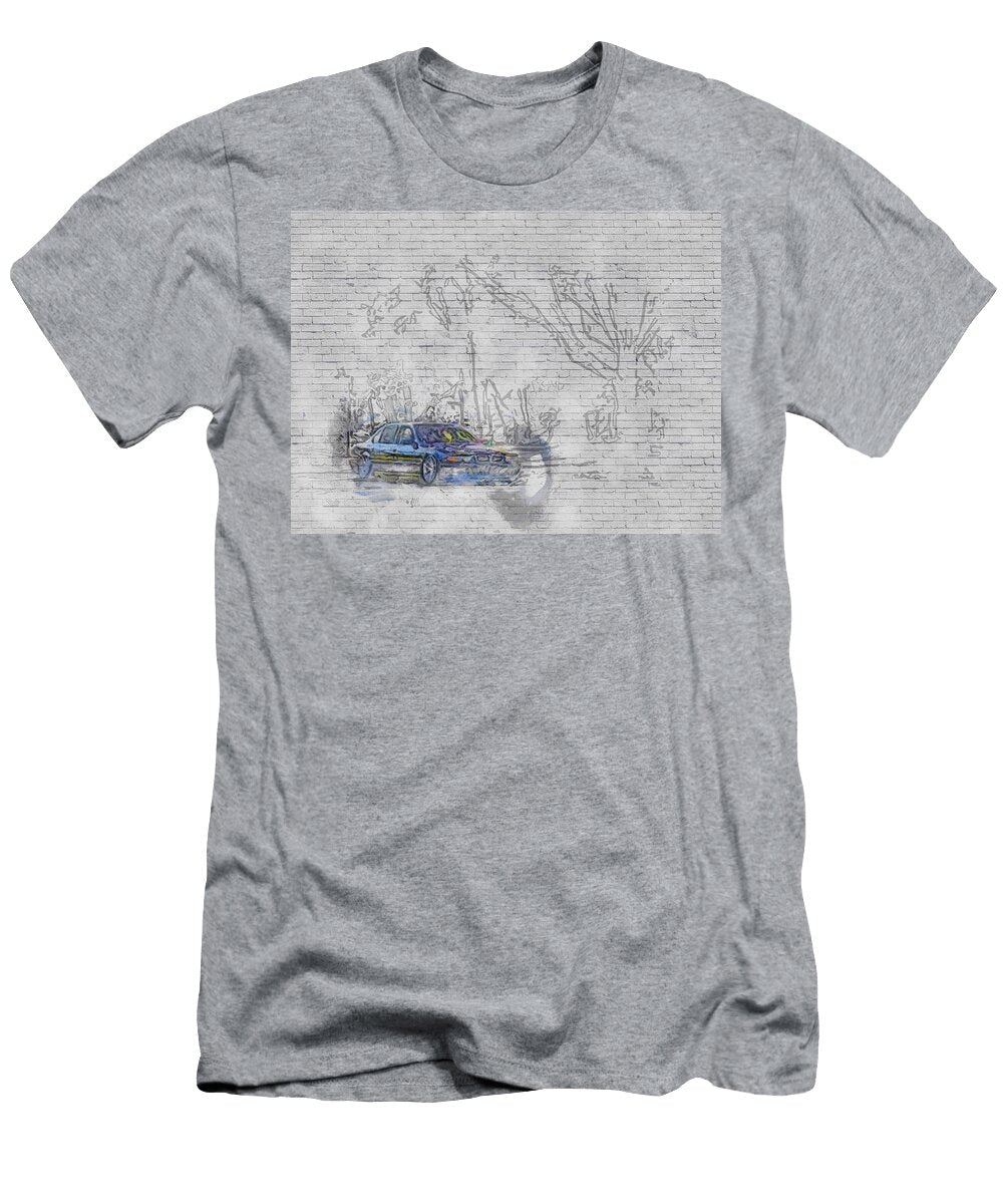 BMW 7 Black Sedan Series Lowrider E38 German Cars Ashtyn Treutel T-Shirt