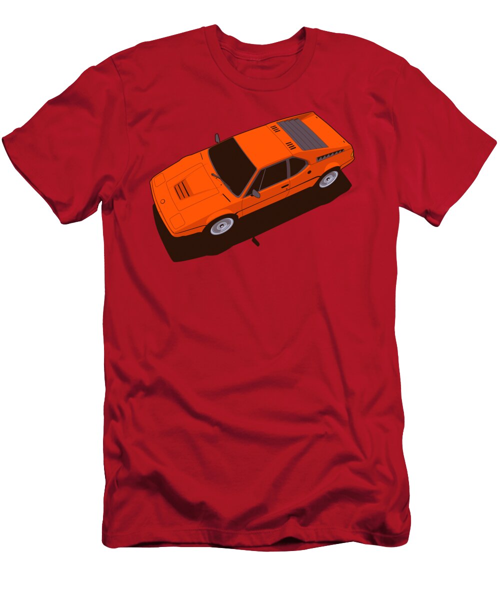 BMW M1 E26 Red Orange Tom Mayer T-Shirt