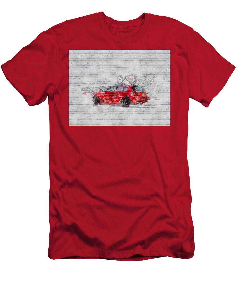 BMW M135 2018 F20 Hatchback Red M1 New Cars Bicycle Transport German Ashtyn Treutel T-Shirt