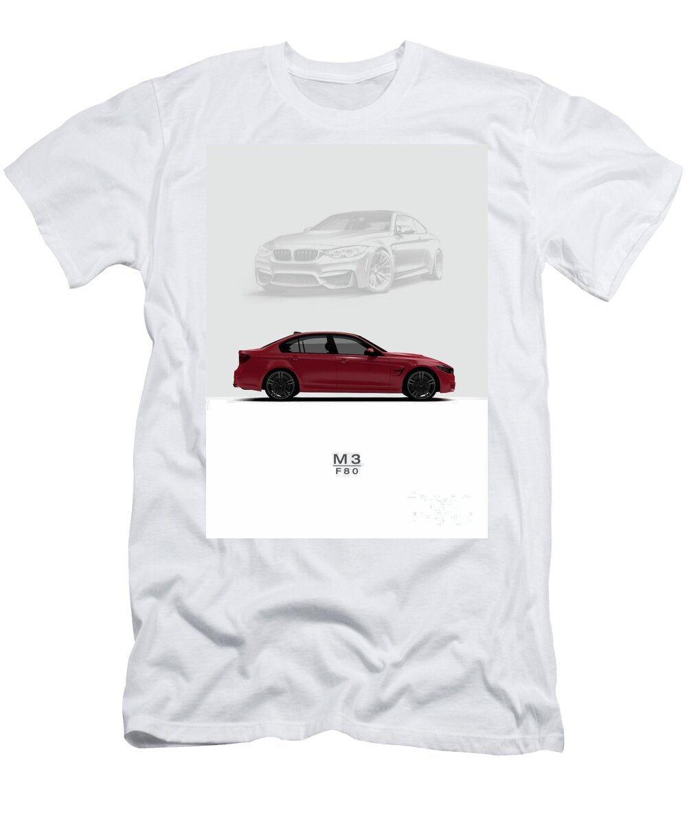 BMW M3 F80 Sedan 2015 Red Mihai Maxim T-Shirt