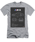 BMW M3 F80 Serie 3 Sedan Blueprint Interlakes Interlakes T-Shirt